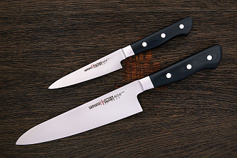 Кухонный набор Samura из 2-х ножей, сталь AUS-8, рукоять G10