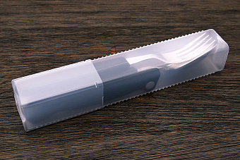 Набор Victorinox из 3-х предметов (нож, вилка, ложка), черный