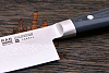 Нож кухонный Yaxell Ran гранд шеф 255мм, сталь VG-10 в обкладках из дамаска - фото №3