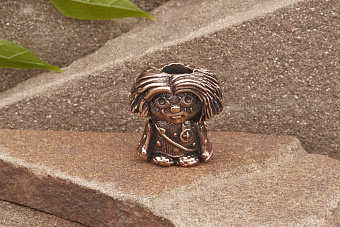 Бусина на темляк Домовёнок от мастерской Крымская бронза