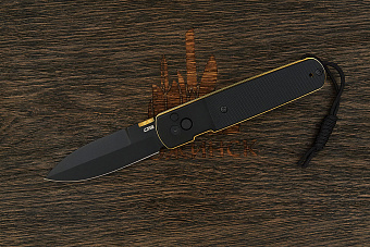 Нож складной CJRB Locust, клинок 80мм, сталь AR-RPM9, рукоять G10 черный/сталь