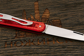 Складной нож Fox Knives Vulpis, сталь N690, рукоять алюминий красный
