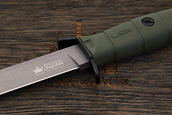 Нож тактический Kizlyar Supreme Vector, клинок 160мм, сталь 420НС, рукоять кратон оливковый