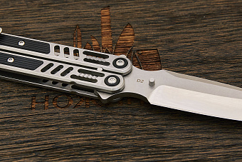 Нож балисонг Reptilian Стикс, модель 02Z, сталь D2, рукоять сталь
