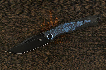 Нож складной Bestech Togatta, клинок 95мм, сталь M390, рукоять карбон/титан