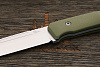 Разделочный нож Owl knife Barn-F, сталь N690, рукоять G10 оливковый - фото №4