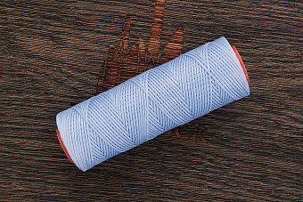 Нить вощеная 1,0мм. Гамма-7 (светло-голубая)