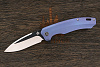 Нож складной QSP Woodpecker, клинок 94мм, сталь M390, рукоять титан синий - фото №1