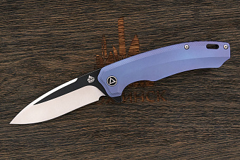 Нож складной QSP Woodpecker, клинок 94мм, сталь M390, рукоять титан синий