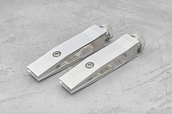 Зажим двойной цельно-фрезерованный, комплект 2шт.