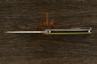 Складной нож Shirogorov knives Quantium Ursus, сталь Cromax PM, рукоять G10 оливковый