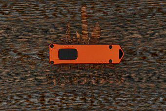 Автоматический складной нож Böker USB OTF, сталь D2, рукоять алюминий оранжевый