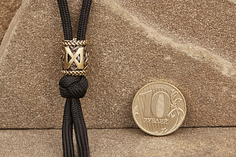 Бусина на темляк Руна Дагаз от мастерской Крымская бронза