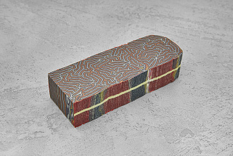 Авторская микарта, блок 124х48х30мм T061