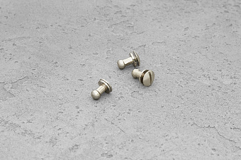 Кобурная кнопка 4,6 мм (латунь/сталь) никель