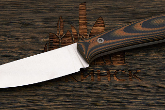 Нож EDC UralEDC ТузЪ, клинок 80мм, сталь 65Х13, рукоять G10 чёрно-оранжевый