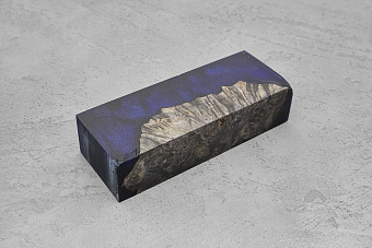 Гибрид из акрила и стабилизированной древесины, блок 131×48×29мм Т14