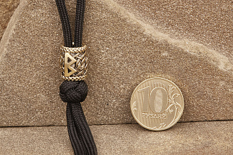 Бусина на темляк Руна Беркана от мастерской Крымская бронза