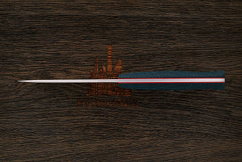 Нож туристический Южный крест Росомаха, клинок 130мм, сталь VG-10, рукоять текстолит изумруд