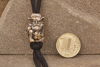 Бусина на темляк Дед Хабар от мастерской Крымская бронза