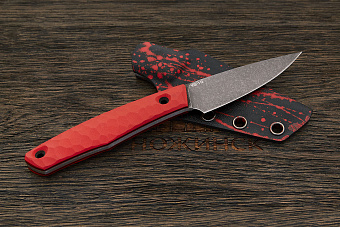 Нож EDC Lizard knives, клинок 85мм, сталь VG-10, рукоять G-10 красный