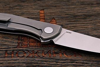 Складной нож Shirogorov knives NeOn Zero, сталь M390, рукоять титан