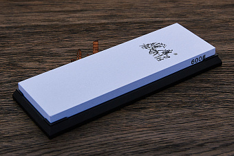 Точильный водный камень 178×60×14мм #600 с подставкой