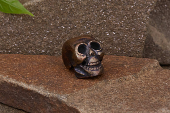Бусина для темляка Череп-I (бронза) от мастерской Шефера