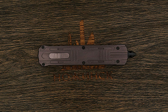 Автоматический складной нож Dr. Tech Blitz, сталь D2, рукоять алюминий бронзовый