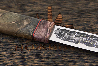 Разделочный нож народов севера Iron craft, рукоять стаб.шпальт ивы 