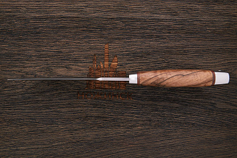 Нож разделочный АиР Клычок-1, клинок 135мм, сталь 100Х13М, рукоять орех/алюминий