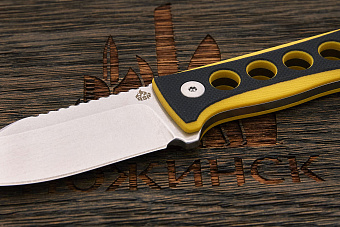 Шейный нож QSP Canary (QS141-A1), сталь 14C28N, рукоять G10