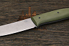 Нож разделочный Мастерской Тать Росомаха, клинок 122мм, сталь K110, рукоять G10 оливковый - фото №4
