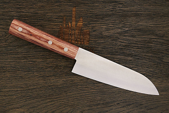 Нож кухонный Kanetsune сантоку 165мм, сталь Shirogami