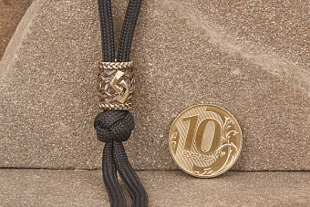 Бусина на темляк Руна Йера от мастерской Крымская бронза