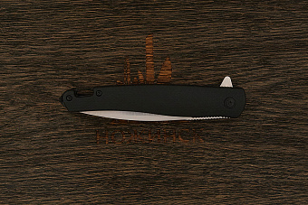 Нож складной Kizlyar Supreme Hussar, клинок 96мм, сталь VG-10, рукоять термопластик черный