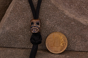 Бусина для темляка Маска-III (бронза) от мастерской Шефера