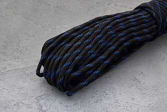 Пaракорд «OnBlack blue», 1 метр