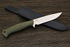 Разделочный нож Сергея Никитина Леший, сталь N690, рукоять G-10 оливковый - фото №5