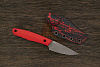 Нож EDC Lizard knives, клинок 85мм, сталь VG-10, рукоять G-10 красный - фото №2