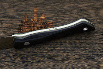 Нож туристический Beaver knife GranTourismo, клинок 105мм, сталь Х12МФ, рукоять микарта чёрная-З