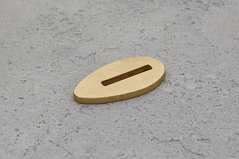 Больстер из латуни 3мм, 40x22мм