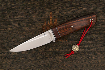 Нож туристический Геннадия Дедюхина Этно, клинок 122мм, сталь M398, рукоять дерево