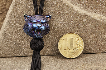 Бусина на темляк «Морда» титан оксид