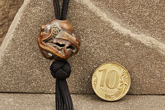 Бусина на темляк «Осьминог» медь