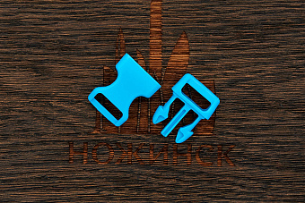 Застежка-фастекс 23×40мм. Гамма-4 (голубой)