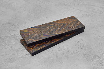 G-Mascus, 2 плашки 131×46×8мм черно-оранжевый