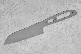 Заготовка для ножа, сталь Elmax 2,6мм. Модель "Геликон НС155" с клинком 155мм, ТО 61-62HRC