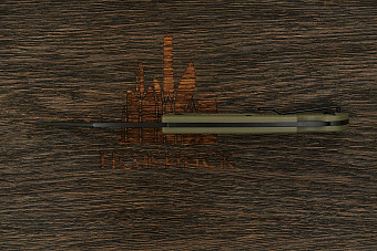 Складной нож Ontario Camp Plus Forest, сталь 420, рукоять нейлон зеленый