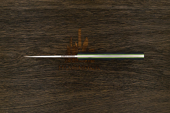 Нож туристический Геннадия Дедюхина Скинду, клинок 100мм, сталь Elmax, рукоять микарта черно-серая